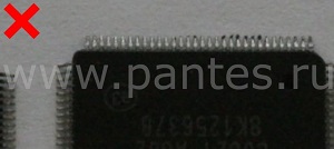 Выводы микросхемы окислились